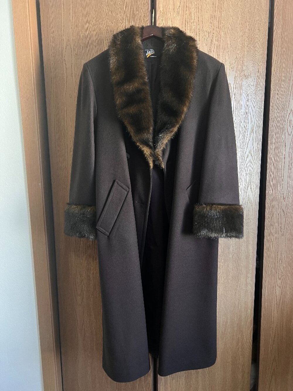Vintage JoD Faux Fur Wool Coat
